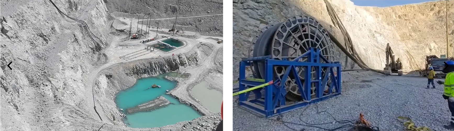 водоотведение в карьере,труба Pexgol